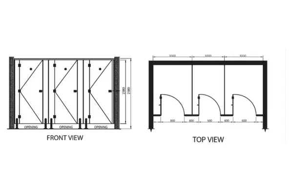 Toilet Cubicles Partition