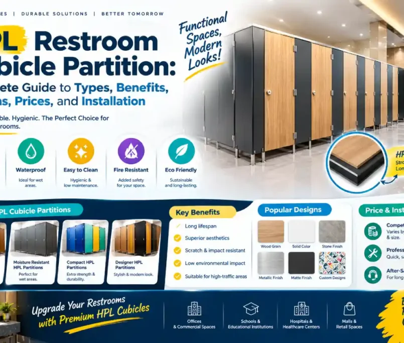 HPL Restroom Cubicle Partition