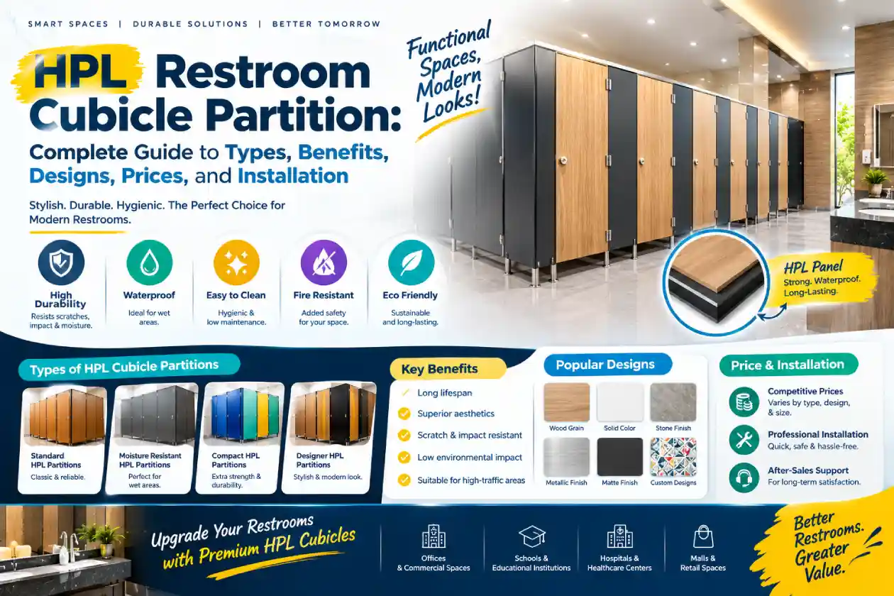 HPL Restroom Cubicle Partition